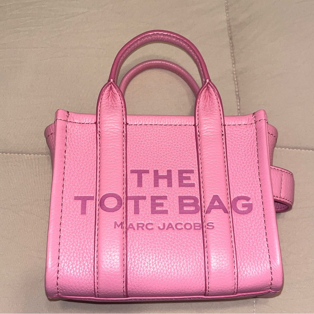 Marc Jacobs Candy Pink Leather Tote Bag